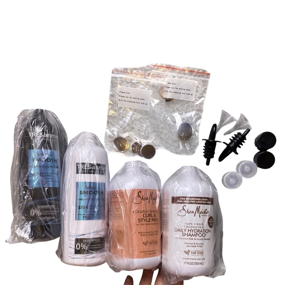 Shea Moisture Shampoo Lot Hydration Curl‎ Style Mix Coconut Oil empty bottles
